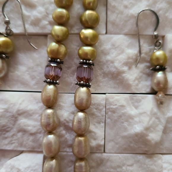 Abalone Shell Spikes & Pearls - Picture 4 of 9